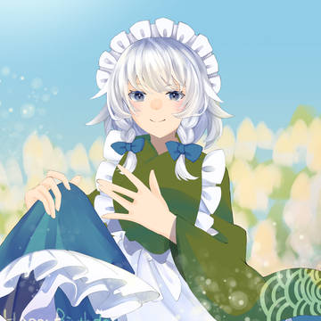 瀟酒な和風メイドさん