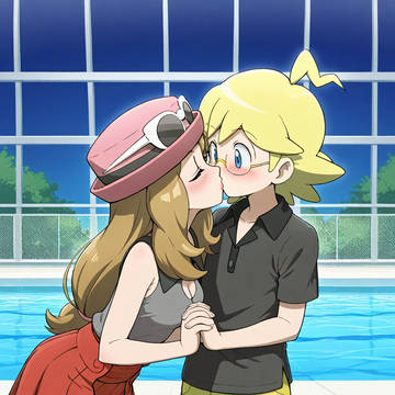 Serena Kiss Clemont Pokemon
