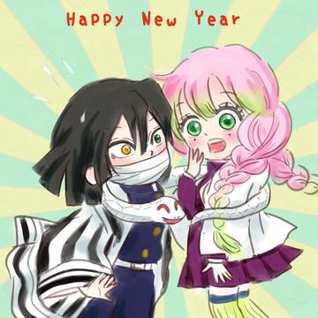 おばみつ & 蜜璃ちゃん & 伊黒さん