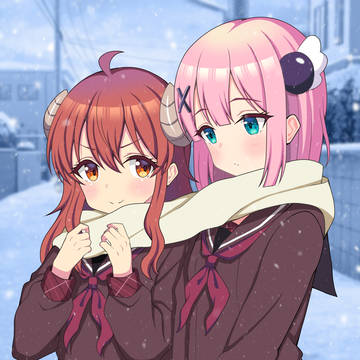 二人マフラー