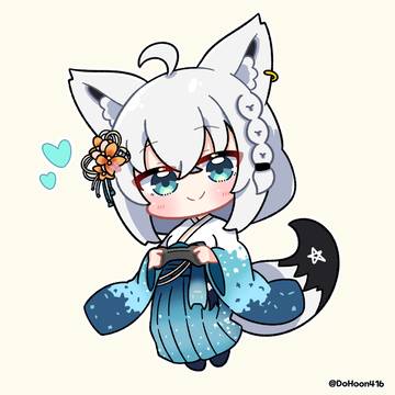 お正月フブちゃん! ゲーム🎮💙
