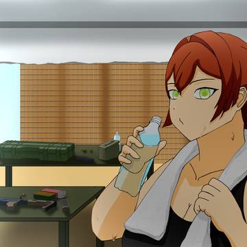 CQBトレーニング 休憩中