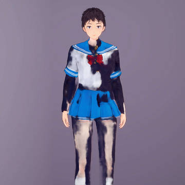 [TSうごイラ] 平行世界：雄二TS过程