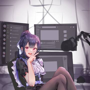 random sketch using ref