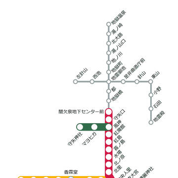 幻想郷鉄道・是非曲直庁営地下鉄　路線図