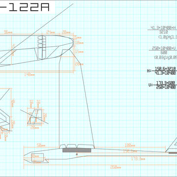 TPP-122A 設計図・三面図