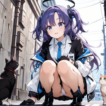 ユウカちゃんと猫