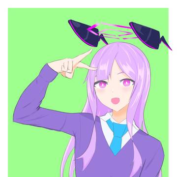 ピースするウタハ先輩