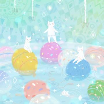 白い生き物　〜ヨーヨー釣り〜