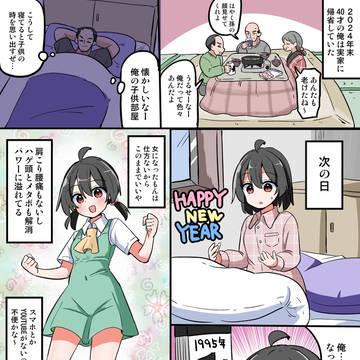 帰省して実家で寝てたらあの頃にタイムリープ【skeb】