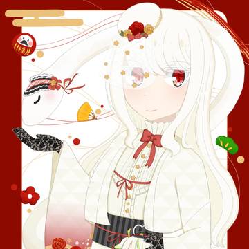謹賀新年2025ー白蛇お姉様と子辰ぬいー