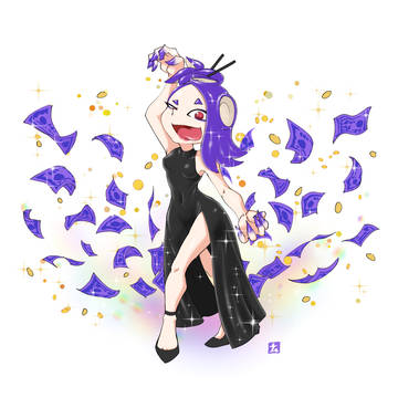 Money, money, MONEYYY～!💵🐙💴