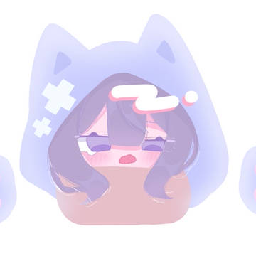 猫耳フードの女の子
