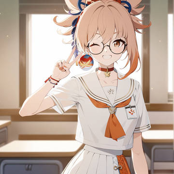 水手服形态的宵宫姐姐登场~✌🎇 YOIMIYA