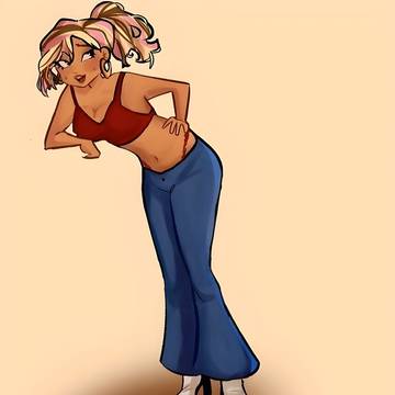 Alva in denim jeans <3