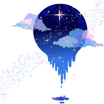 夜が溶ける