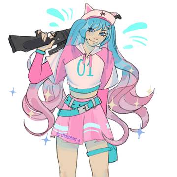 fanart of miku skin in fortnite!