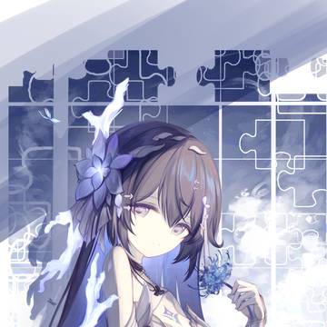 蓝色