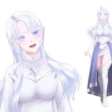 Live2Dモデル No.1 雪エルフ