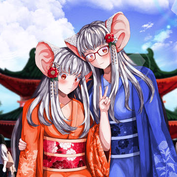 【初詣】潤愛あかね＆潤愛みずな