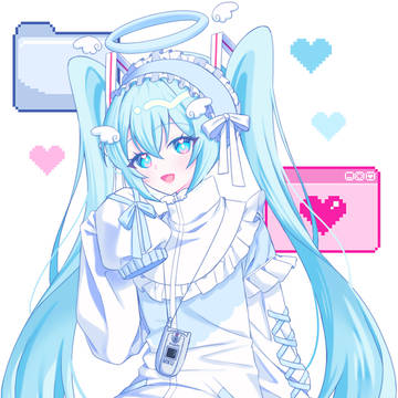 💙💚Cyber Angel Miku👼