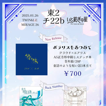 【TWINKLE MIRAGE 26】お品書き