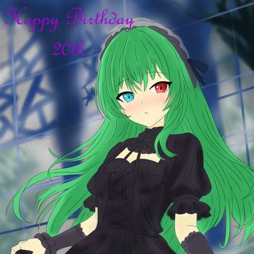 自分への誕生日のイラスト