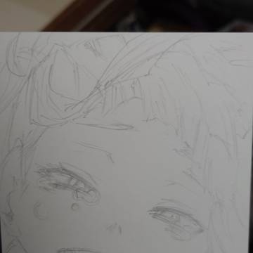 下描き