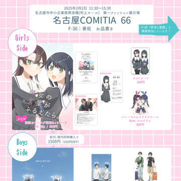 名古屋コミティア66お品書きとサクカ