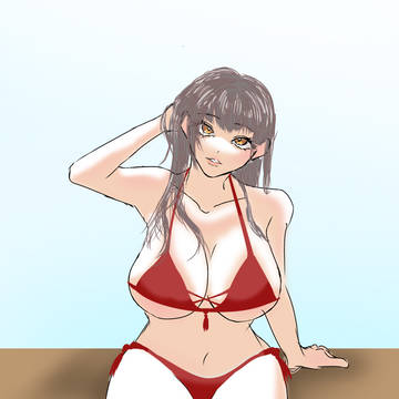 水着お姉さん