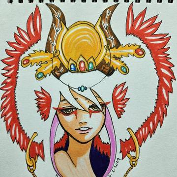 Ahna in her restored godhood