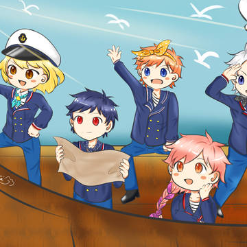 Crew on Merry-Go-Round