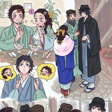 鬼滅絵まとめ＋炭義（ワンクッション後→CP匂わせ程度）