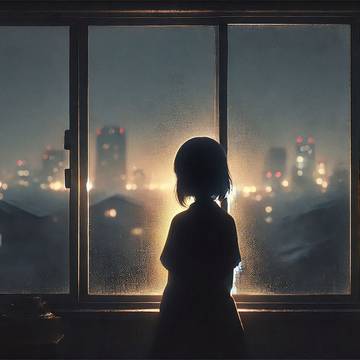 でひとり佇む
