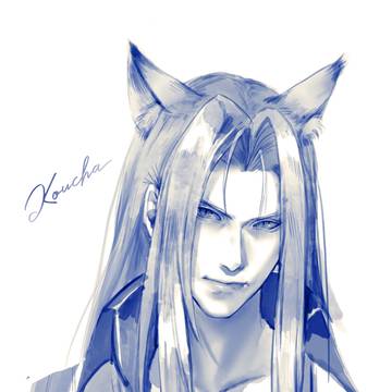 sketch of fox sephiroth