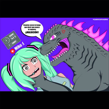 Godzilla x Hatsune Miku