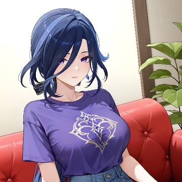 Clorinde in casual clothes