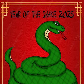 Lunar New Year 2025 Snake
