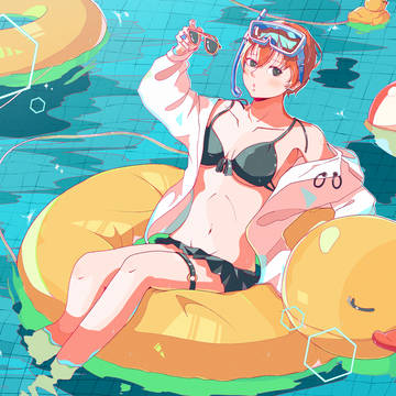 「SUMMER‐POOL」なイラスト