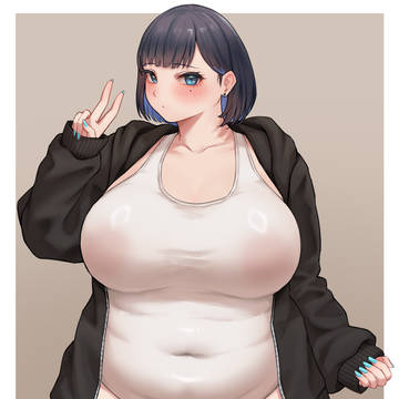 白スク黒パーカー