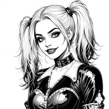 Harley Quinn Sketch Airt