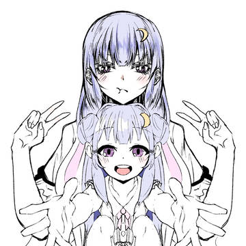 パチュリー様 代理ちゃん。と一緒に描いた。