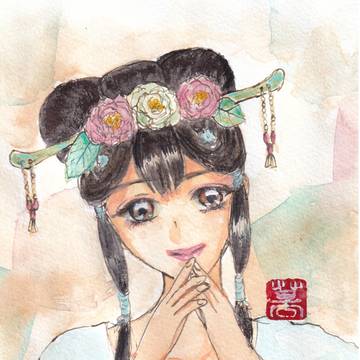 花の髪飾り
