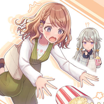 ポップコーンこぼしそうな人とこぼさなそうな人