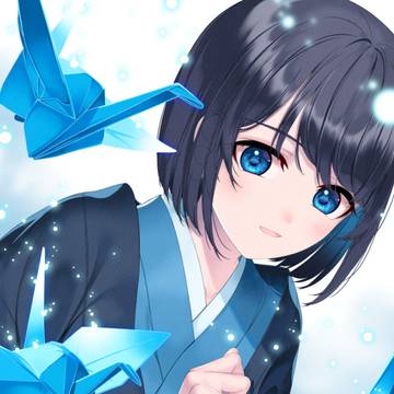 雪の折鶴