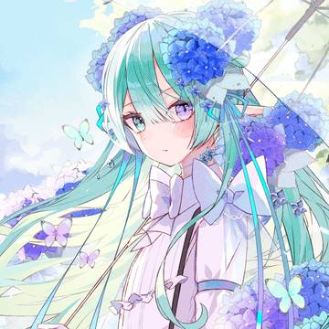 迎え梅雨と紫陽花の妖精