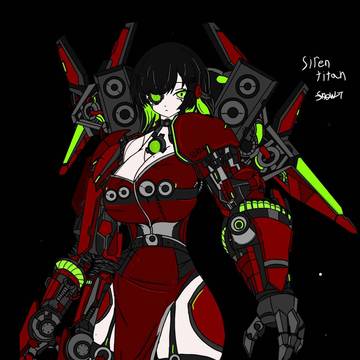 사이렌 타이탄 의인화 / Siren Titan charac
