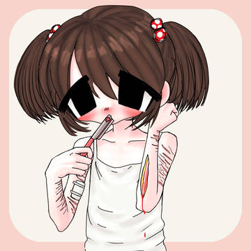 切ったら血が出るアニメーション