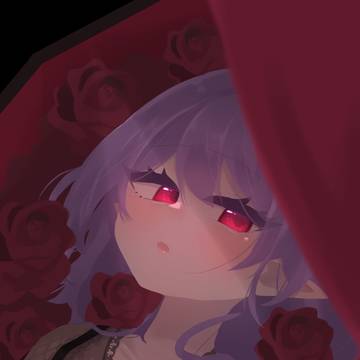 薔薇に囲まれて