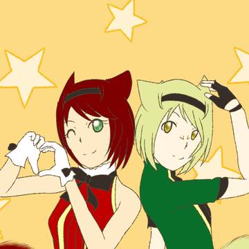【頭割り6展示・イラスト】アイドル二人組